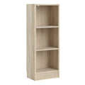 Basic Low Narrow Bookcase With 2 Shelves by Lavishway | Book Shelves and Cabinets-30684