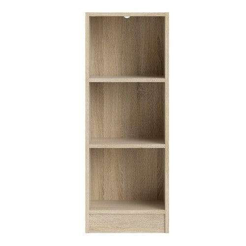 Basic Low Narrow Bookcase With 2 Shelves by Lavishway | Book Shelves and Cabinets-30683