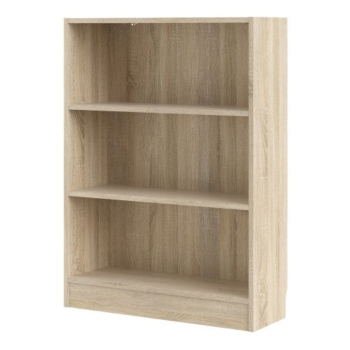 Basic Low Wide Bookcase With 2 Shelves by Lavishway | Book Shelves and Cabinets-30655