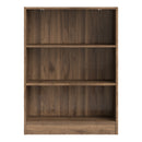 Basic Walnut Low Wide Bookcase by Lavishway | Book Shelves and Cabinets-29729