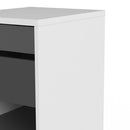 Function White & Black Mobile File Cabinet by Lavishway | Filing Cabinets-30633