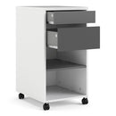 Function White & Black Mobile File Cabinet by Lavishway | Filing Cabinets-30631