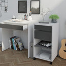 Function White & Black Mobile File Cabinet by Lavishway | Filing Cabinets-30639
