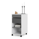 Function White & Black Mobile File Cabinet by Lavishway | Filing Cabinets-30634