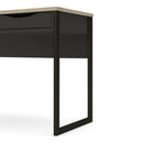 Function Plus Black & Oak Trim 1 Drawer Desk
