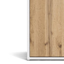 Function Plus White & Oak Finish Bookcase