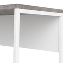 Function White & Grey 2 Drawers Corner Desk