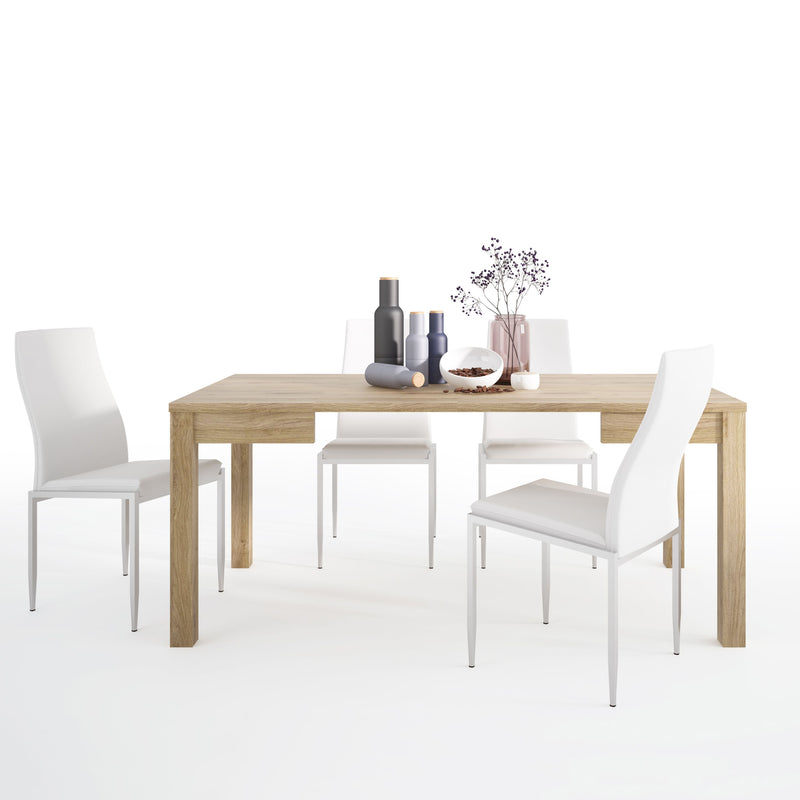 Shetland Extendable Dining Table & 4 Chairs by Lavishway | Dining Table Set-30490