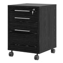 Prima Black Woodgrain Pedestal Filing Cabinet by Lavishway | Filing Cabinets-34559
