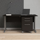 Prima Black Woodgrain Pedestal Filing Cabinet by Lavishway | Filing Cabinets-34562