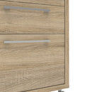 Prima Oak Woodgrain Pedestal Filing Cabinet by Lavishway | Desk Pedestals-34551