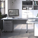 Prima 4 Drawers White Pedestal Cabinet by Lavishway | Desk Pedestals-34594