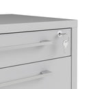 Prima 4 Drawers White Pedestal Cabinet by Lavishway | Desk Pedestals-34591