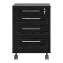 Prima Black Woodgrain Pedestal Cabinet by Lavishway | Filing Cabinets-34578