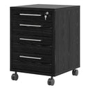 Prima Black Woodgrain Pedestal Cabinet by Lavishway | Filing Cabinets-34579