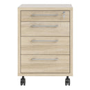 Prima Oak Finish Pedestal Cabinet by Lavishway | Desk Pedestals-34569