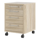 Prima Oak Finish Pedestal Cabinet by Lavishway | Desk Pedestals-34568