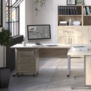 Prima Oak Finish Pedestal Cabinet by Lavishway | Desk Pedestals-34573