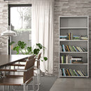 Prima 4 Shelves White Bookcase by Lavishway | Book Shelves and Cabinets-34663