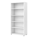 Prima 4 Shelves White Bookcase by Lavishway | Book Shelves and Cabinets-34665