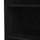 Prima Woodgrain 4 Shelves Black Bookcase by Lavishway | Book Shelves and Cabinets-34612