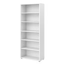 Prima 5 Shelves White Bookcase by Lavishway | Book Shelves and Cabinets-34655