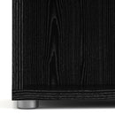 Prima Woodgrain 5 Shelves Black Bookcase by Lavishway | Book Shelves and Cabinets-34602