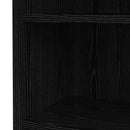 Prima Woodgrain 5 Shelves Black Bookcase by Lavishway | Book Shelves and Cabinets-34601