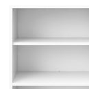 Prima 2 Shelves White Bookcase by Lavishway | Book Shelves and Cabinets-34675