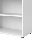Prima 2 Shelves White Bookcase by Lavishway | Book Shelves and Cabinets-34673