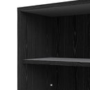 Prima Woodgrain 2 Shelves Black Bookcase by Lavishway | Book Shelves and Cabinets-34624