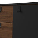 Ry Matt Black and Walnut 2 Door Sideboard by Lavishway | Sideboards-41218
