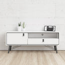 Ry Matt 1 Door 1 Drawer White TV Unit by Lavishway | TV Units Cabinets-41246