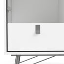 Ry Matt White 1 Door 1 Drawer Display Cabinet by Lavishway | Display Cabinets-41295