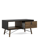 Ry Matt Black and Walnut Coffee Table by Lavishway | Coffee Tables-41307