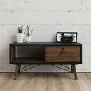 Ry Matt Black and Walnut Coffee Table by Lavishway | Coffee Tables-41304