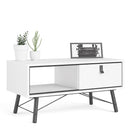 Ry Matt White 1 Drawer Coffee Table by Lavishway | Coffee Tables-41325