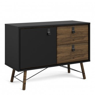 Ry Matt Black and Walnut Sideboard by Lavishway | Sideboards-41332
