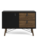 Ry Matt Black and Walnut Sideboard by Lavishway | Sideboards-41331