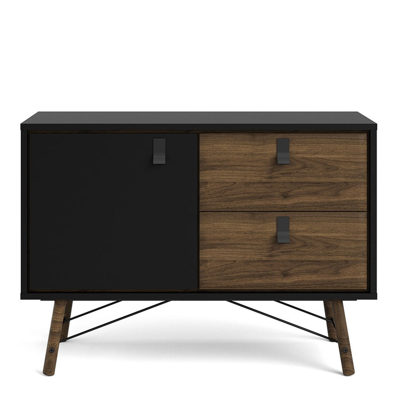 Ry Matt Black and Walnut Sideboard by Lavishway | Sideboards-41331