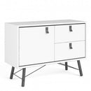 Ry Matt 1 Door 2 Drawer White Sideboard by Lavishway | Sideboards-41342