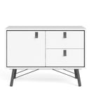 Ry Matt 1 Door 2 Drawer White Sideboard by Lavishway | Sideboards-41341