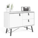 Ry Matt 1 Door 2 Drawer White Sideboard by Lavishway | Sideboards-41339