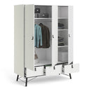 Ry 2 Doors and 3 Drawers Matt White Wardrobe by Lavishway | Wardrobe-34707