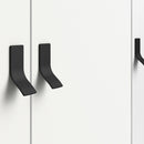 Ry 2 Doors and 3 Drawers Matt White Wardrobe by Lavishway | Wardrobe-34709