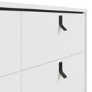 Ry Wide Double Matt White 6 Drawer Chest by Lavishway | Chest Of Drawers-34389