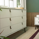 Ry Wide Double Matt White 6 Drawer Chest by Lavishway | Chest Of Drawers-34391