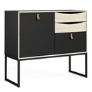Stubbe Oak and Matt Black Sideboard by Lavishway | Sideboards-41361