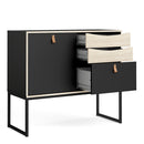 Stubbe Oak and Matt Black Sideboard by Lavishway | Sideboards-41362
