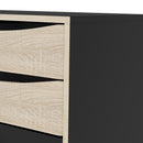 Stubbe Oak and Matt Black Sideboard by Lavishway | Sideboards-41363